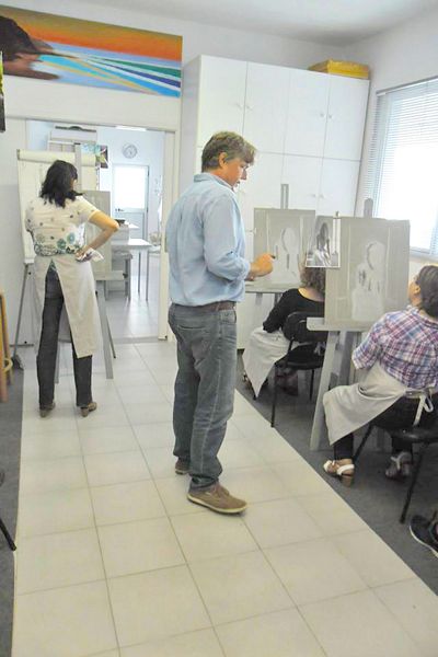Busto en carboncillo 