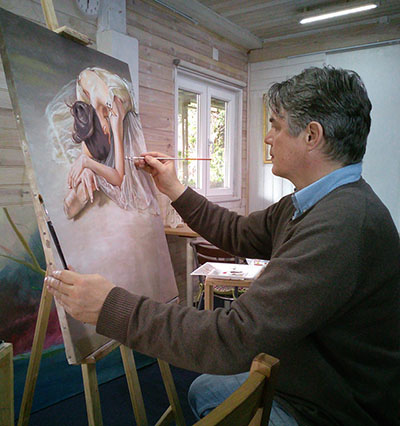 Pintura mixta Acrílico-Pastel