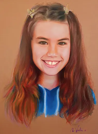 Pierre Richard Retrato realista al carboncillo hecho a mano