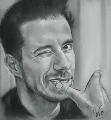 Retrato a carboncillo Semi-Realist