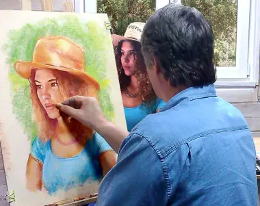 Retrato en vivo